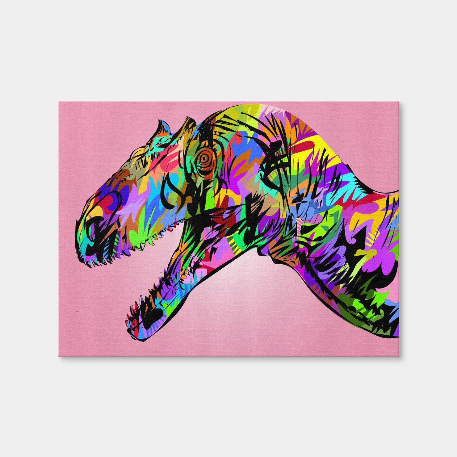 AUTO-MOCKUP WHITE | Raptor Closeup | 1 Piece | Gallery Wrap | group=4x3