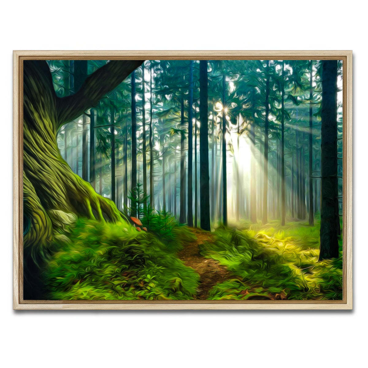AUTO-MOCKUP WHITE | Rays of Wonder | 1 Piece | Natural Framed Canvas | group=4x3
