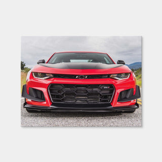 AUTO-MOCKUP WHITE | Red Camaro ZL1 | 1 Piece | Gallery Wrap Canvas | group=4x3