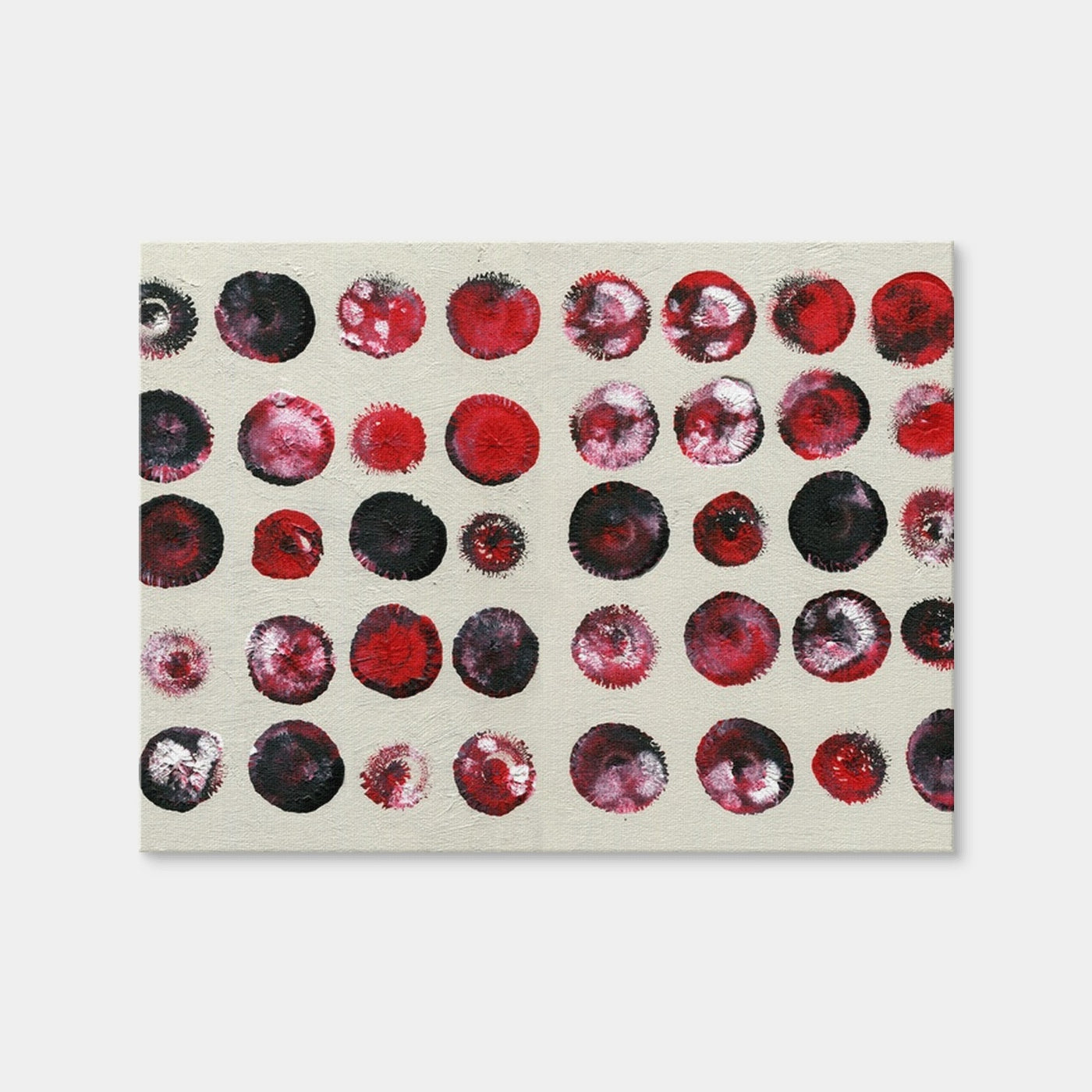 AUTO-MOCKUP WHITE | Red Circles | 1 Piece | Gallery Wrap | group=4x3