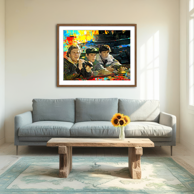 AUTO-MOCKUP ROOM | Red Dawn Wall Art