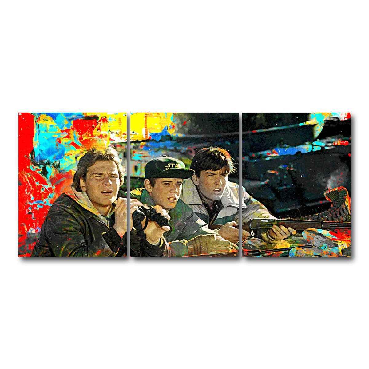 AUTO-MOCKUP WHITE | Red Dawn | 3 Piece | Gallery Wrap Canvas | group=18x24