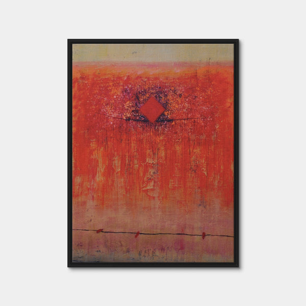 Red Diamond Wall Art — Framed Canvas Format preview