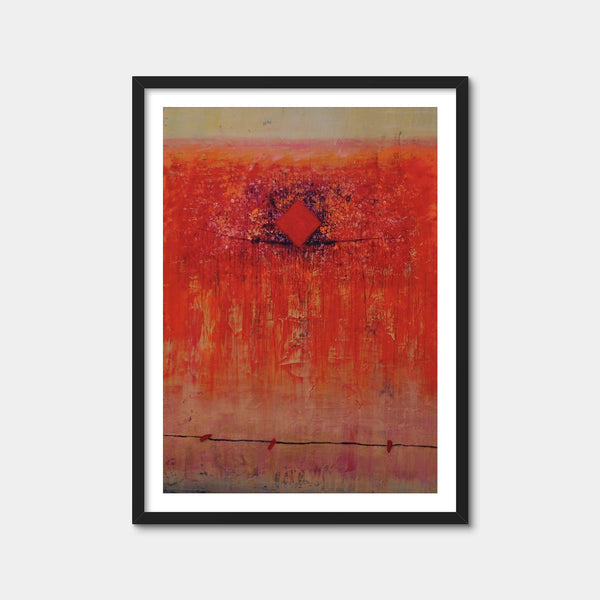 Red Diamond Wall Art — Framed Print Format preview