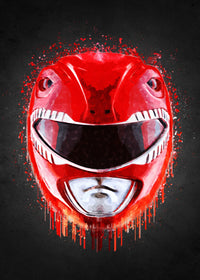 Red Ranger Portrait Wall Art