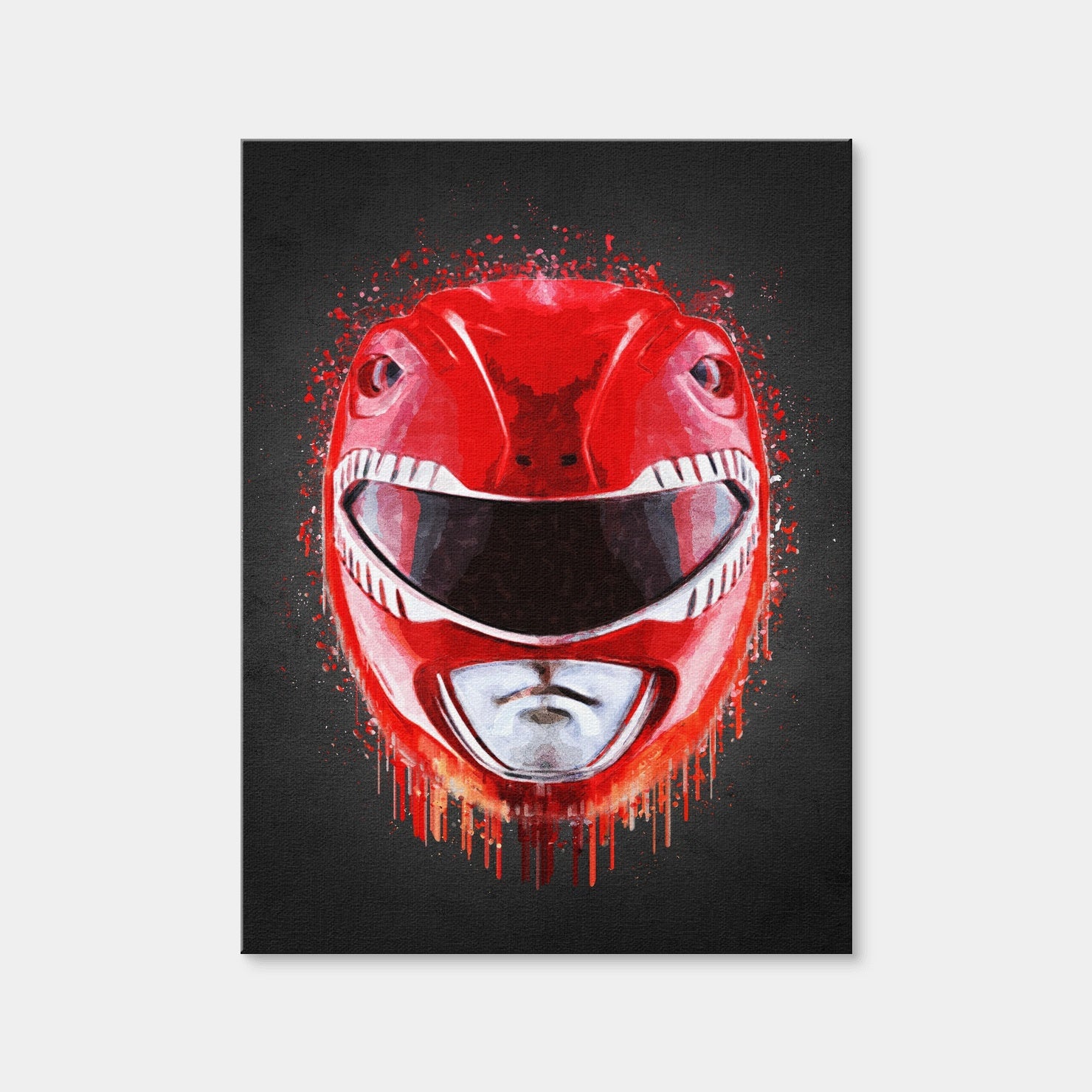 AUTO-MOCKUP WHITE | Red Ranger Portrait | 1 Piece | Gallery Wrap Canvas | group=3x4