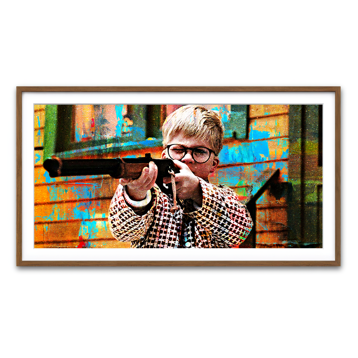 Framed Print 2x1 Walnut