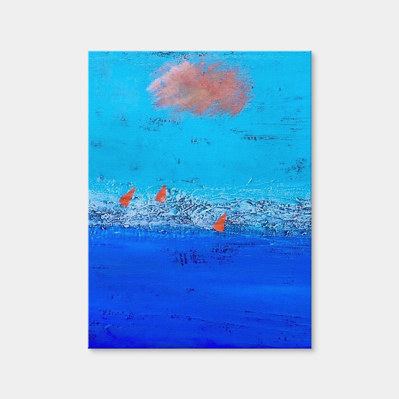 AUTO-MOCKUP WHITE | Red Sails on Blue Horizon | 1 Piece | Gallery Wrap | group=3x4