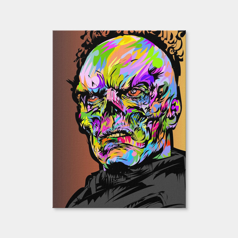AUTO-MOCKUP WHITE | Red Skull Color | 1 Piece | Gallery Wrap Canvas | group=3x4