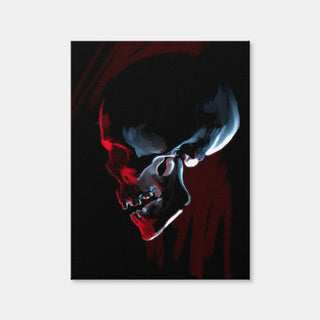 AUTO-MOCKUP WHITE | Red Skull | 1 Piece | Gallery Wrap Canvas | group=3x4