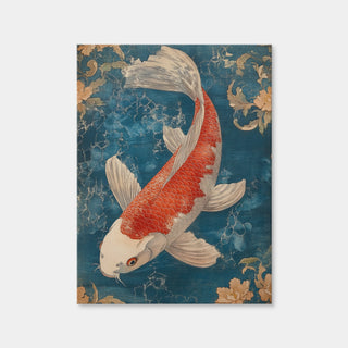AUTO-MOCKUP WHITE | Red and White Koi Fish | 1 Piece | Gallery Wrap Canvas | group=3x4