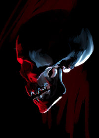 Red skull Wall Art