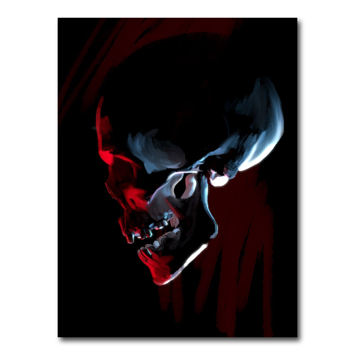 Red Skull Wall Art