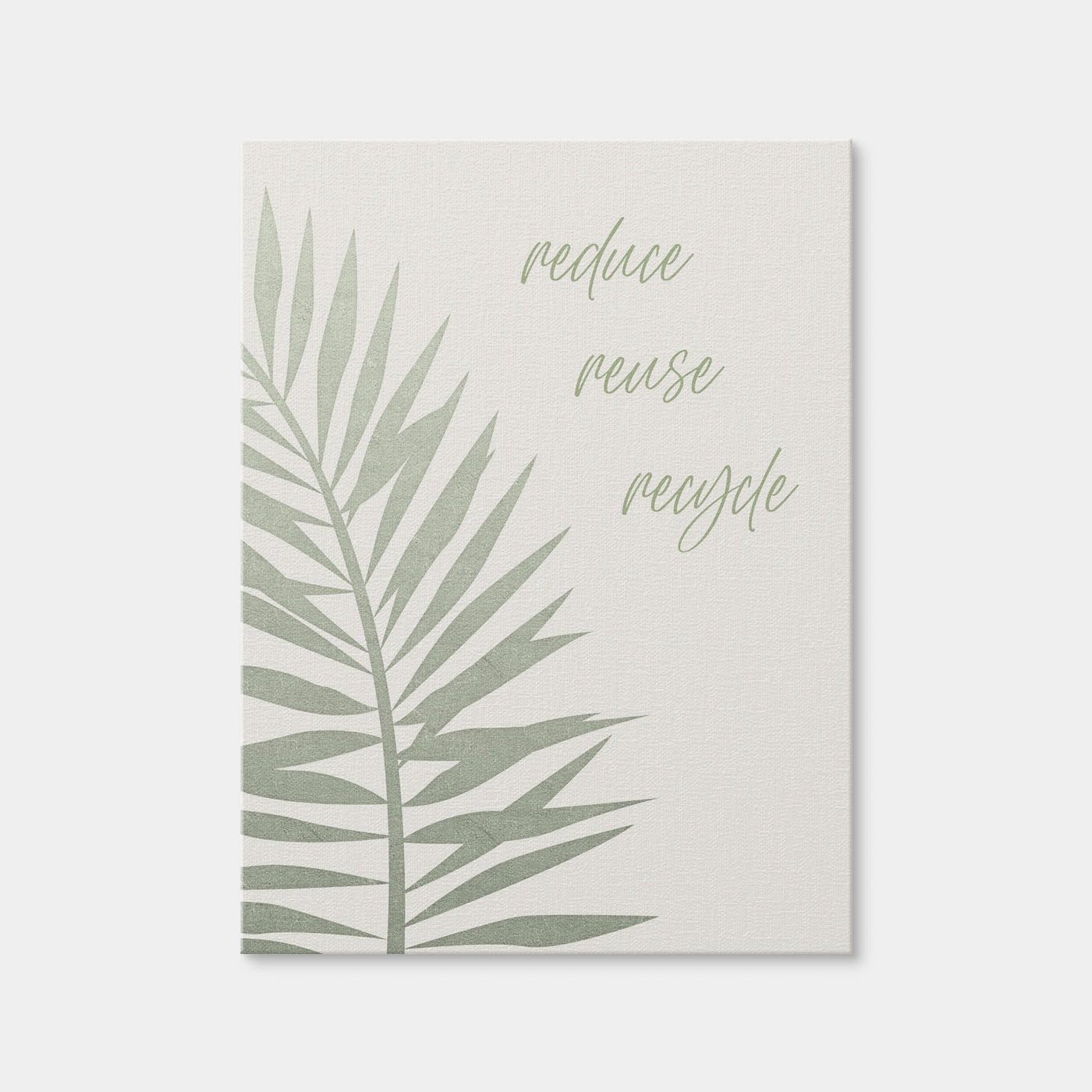 AUTO-MOCKUP WHITE | Reduce - Reuse - Recycle | 1 Piece | Gallery Wrap Canvas | group=3x4