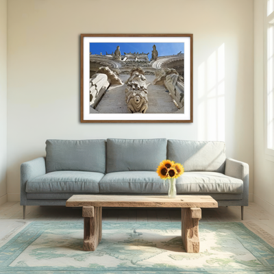 AUTO-MOCKUP ROOM | Reims Cathedral Gargoyles Wall Art