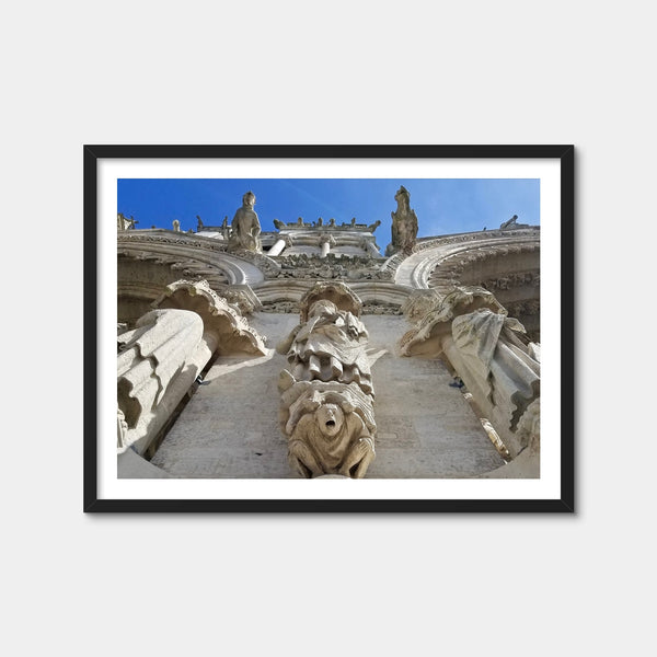 Reims Cathedral Gargoyles Wall Art — Framed Print Format preview