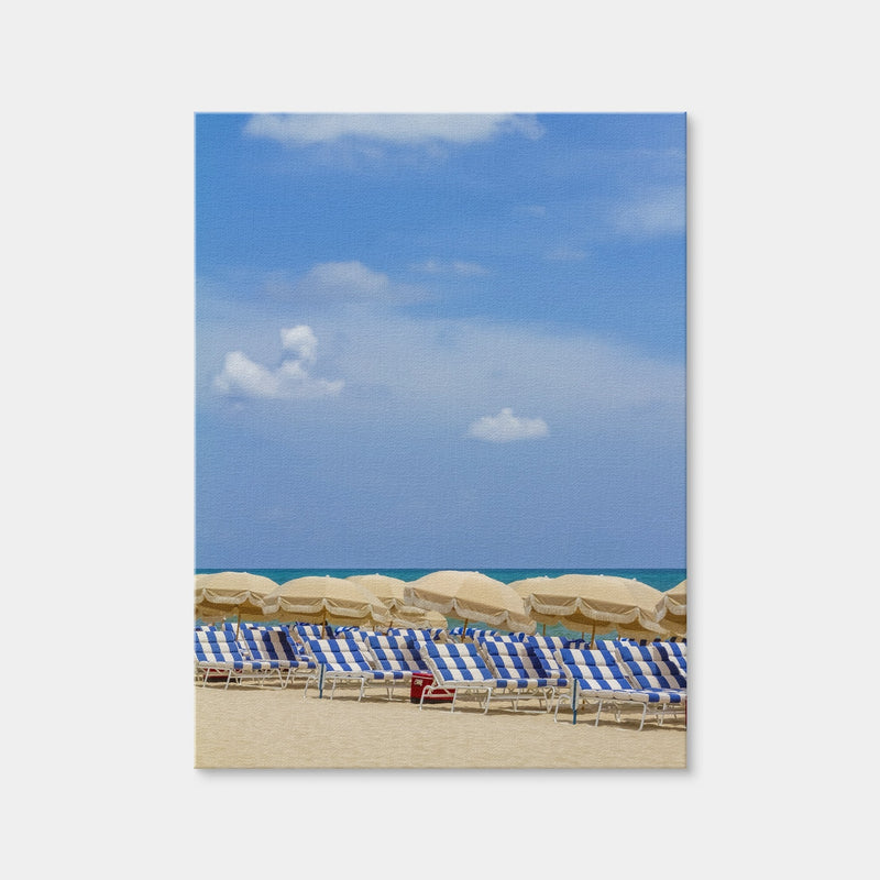 AUTO-MOCKUP WHITE | Relaxing Beach Scene | 1 Piece | Gallery Wrap Canvas | group=3x4