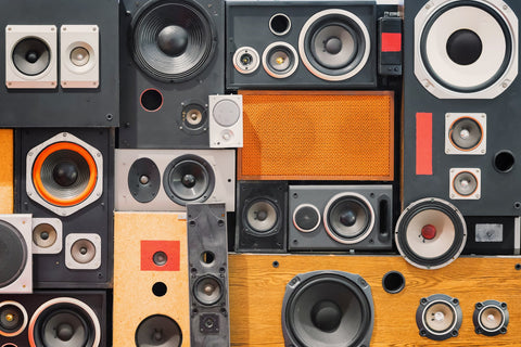 Retro Speakers Wall Art