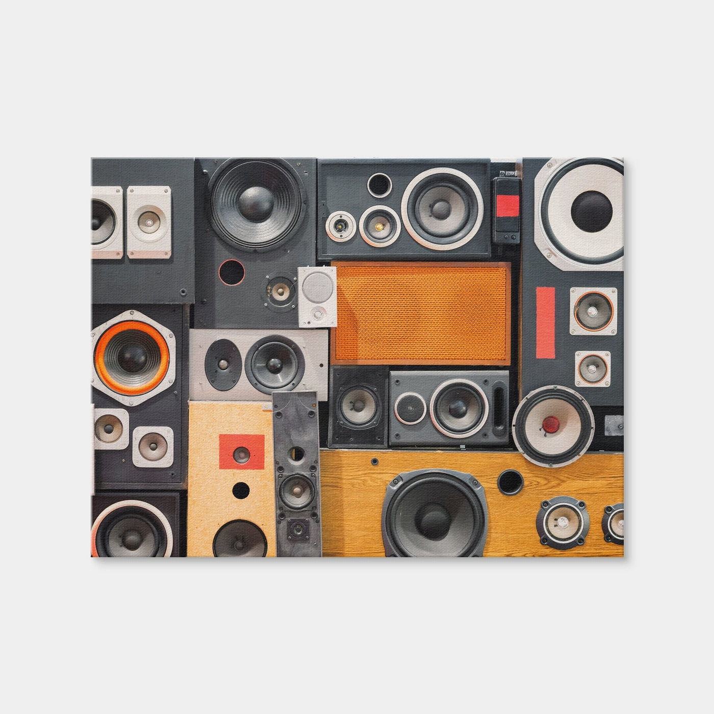 AUTO-MOCKUP WHITE | Retro Speakers | 1 Piece | Gallery Wrap Canvas | group=4x3