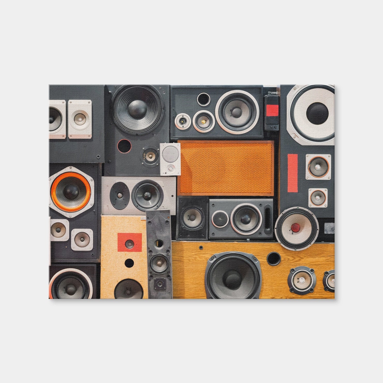 AUTO-MOCKUP WHITE | Retro Speakers | 1 Piece | Gallery Wrap Canvas | group=4x3