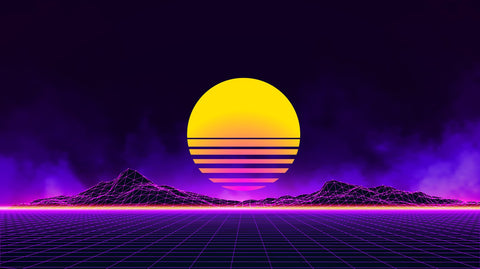 Retro landscape Wall Art