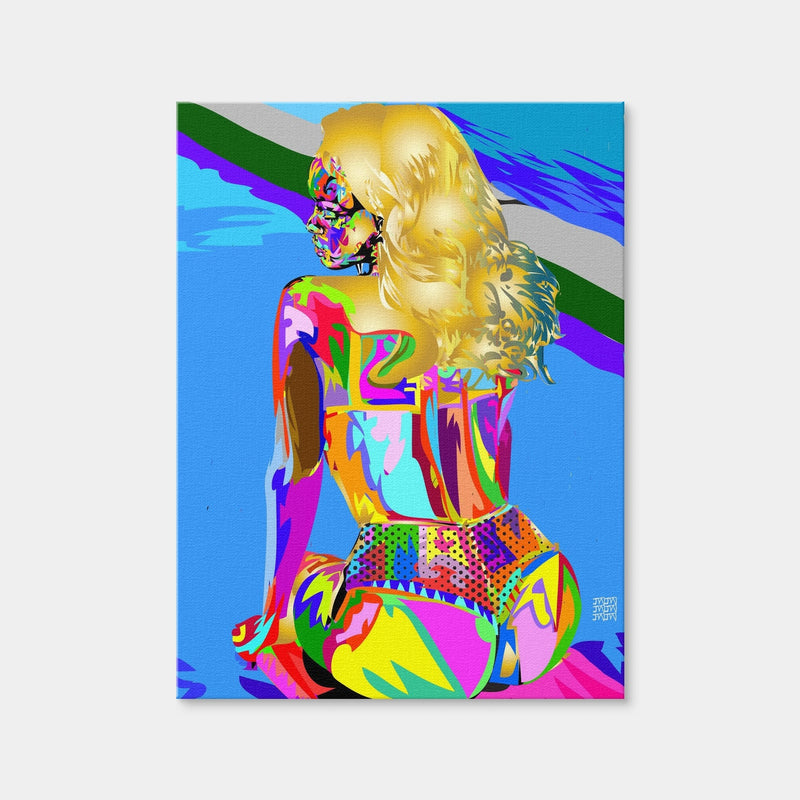 AUTO-MOCKUP WHITE | Rihanna Techno Drome Ass | 1 Piece | Gallery Wrap | group=3x4