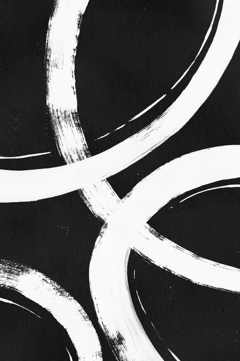Rings Black & White Wall Art