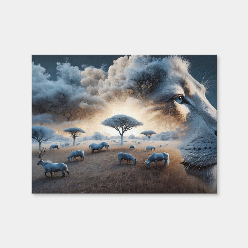 AUTO-MOCKUP WHITE | Roaring Majesty | 1 Piece | Gallery Wrap Canvas | group=4x3
