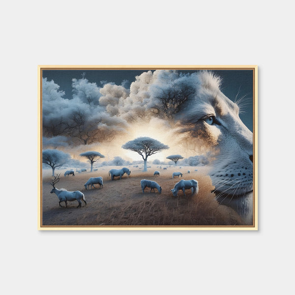 Roaring Majesty Wall Art — Framed Canvas Format preview
