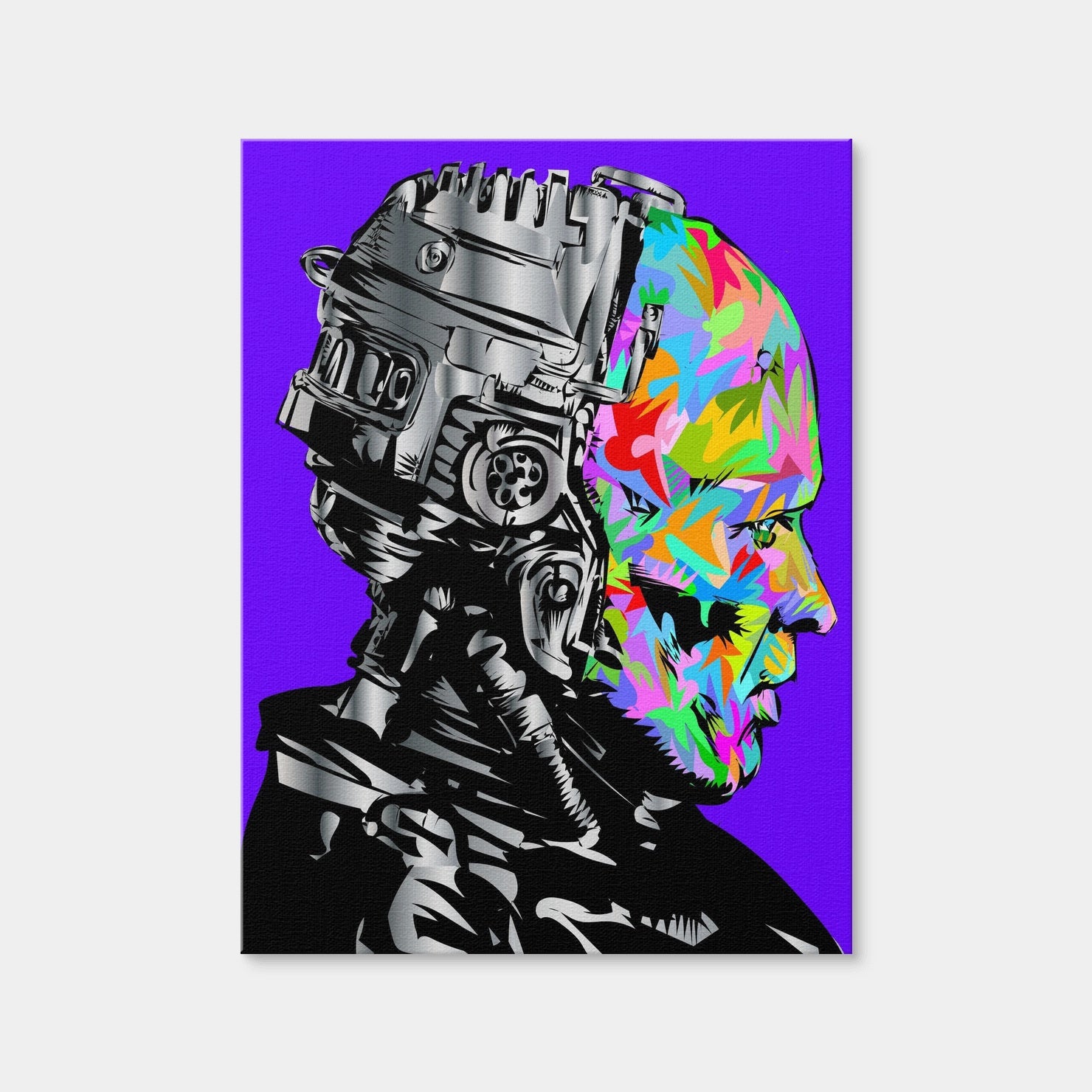 AUTO-MOCKUP WHITE | Robo Cop Color | 1 Piece | Gallery Wrap | group=3x4