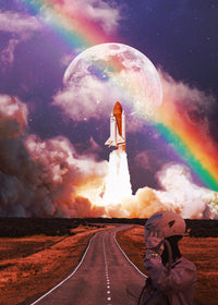 Rocket Launching Wall Art