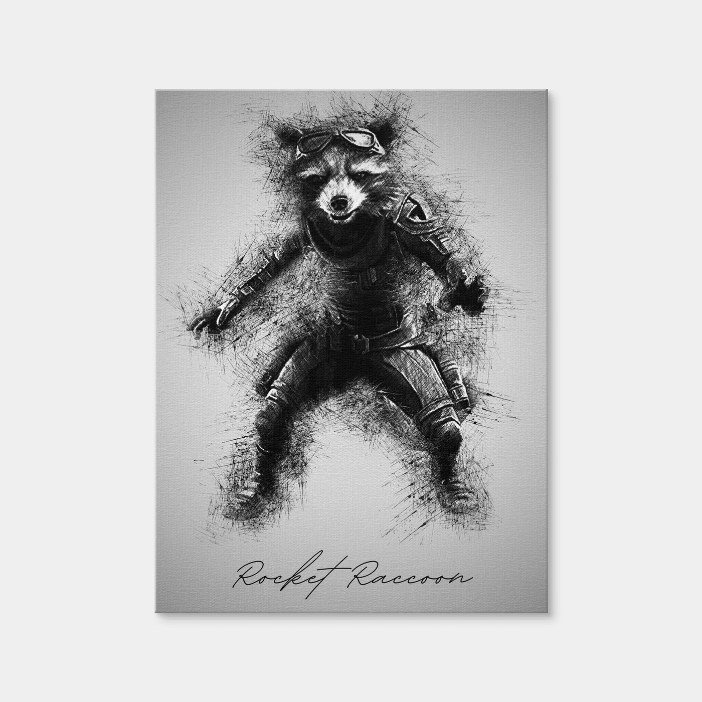 AUTO-MOCKUP WHITE | Rocket Raccoon | 1 Piece | Gallery Wrap Canvas | group=3x4