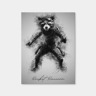 AUTO-MOCKUP WHITE | Rocket Raccoon | 1 Piece | Gallery Wrap Canvas | group=3x4