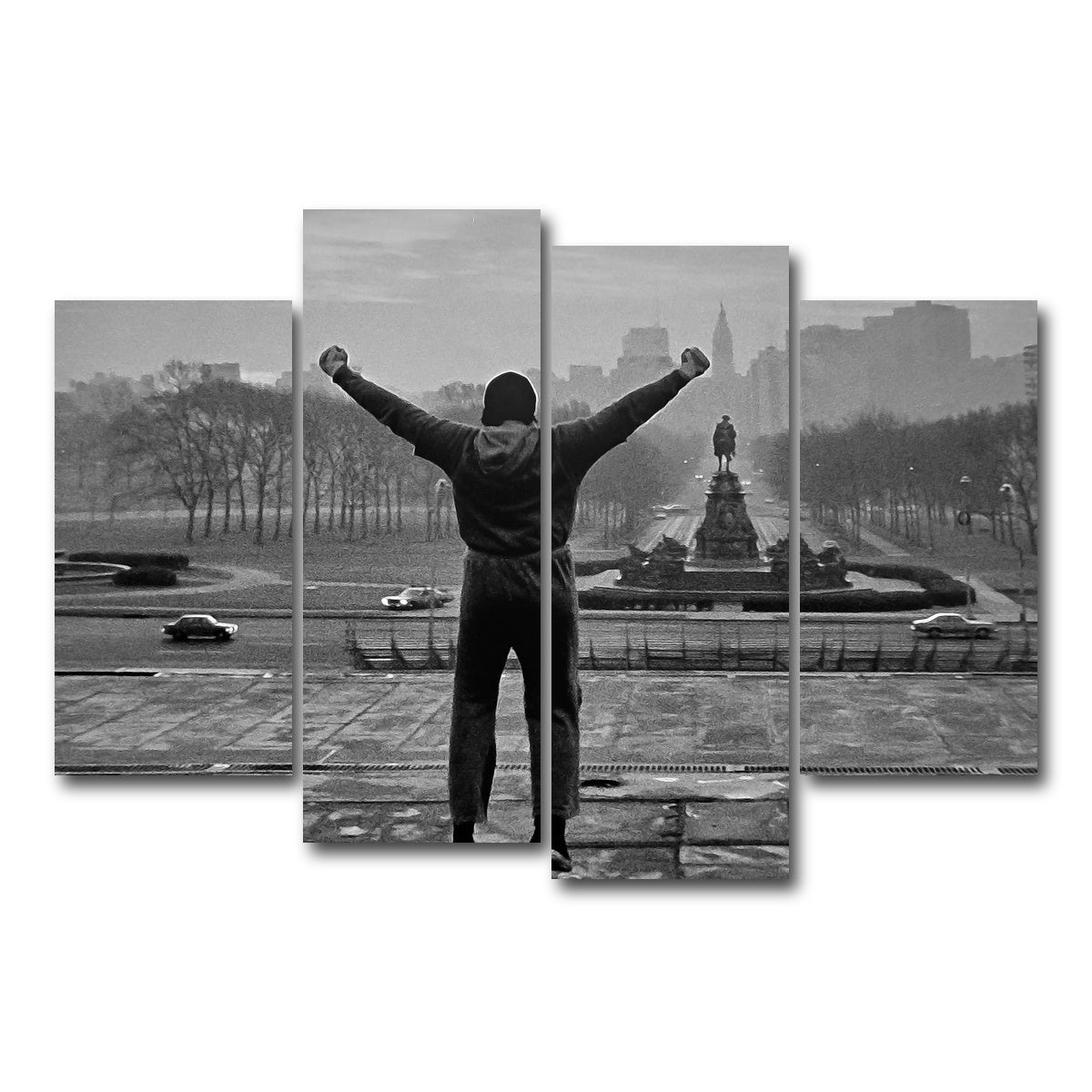 AUTO-MOCKUP WHITE | Rocky | 4 Piece | Gallery Wrap Canvas | group=4_short