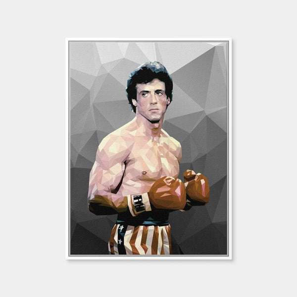 Rocky in Grey Wall Art — Framed Canvas Format preview
