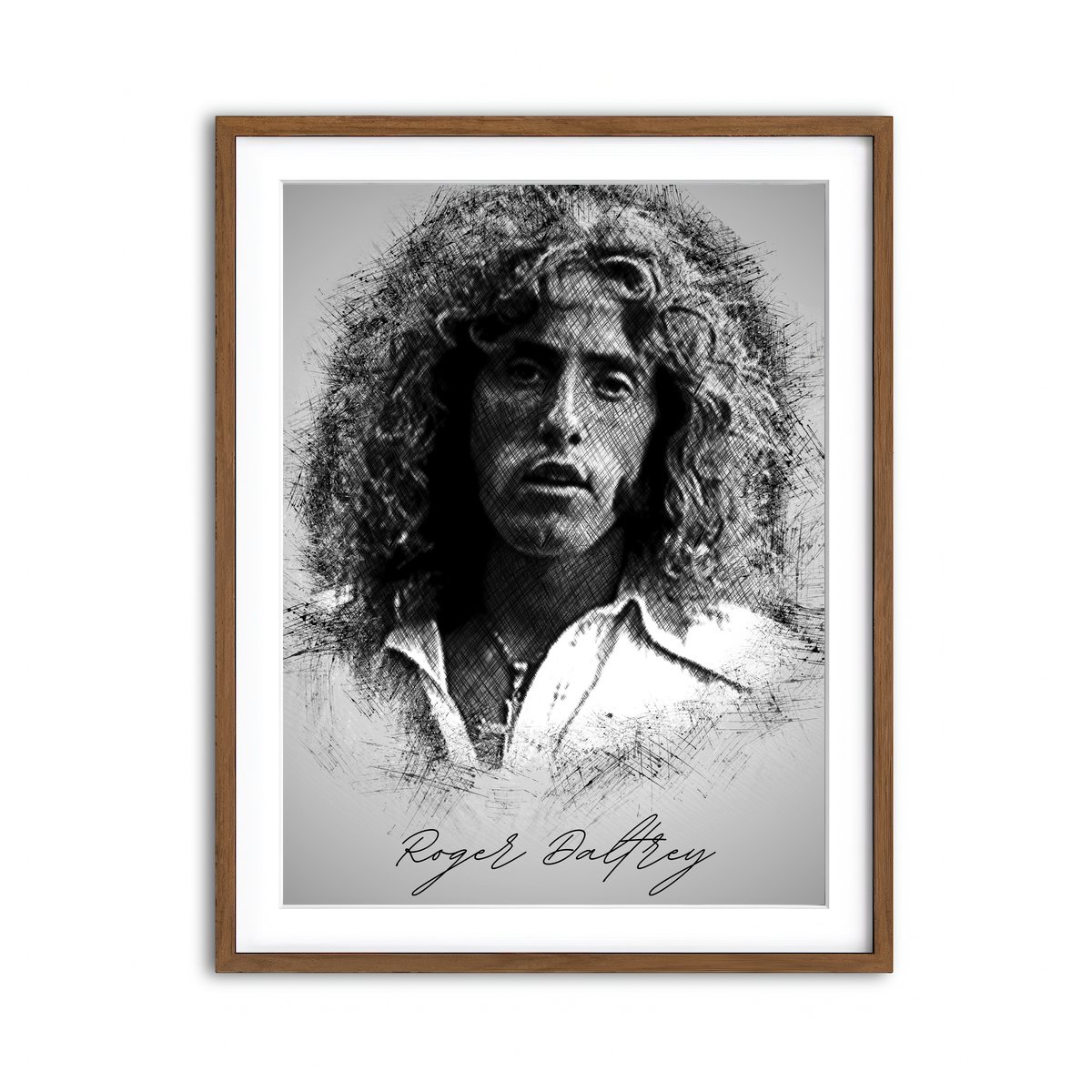 Framed Print 3x4 Walnut