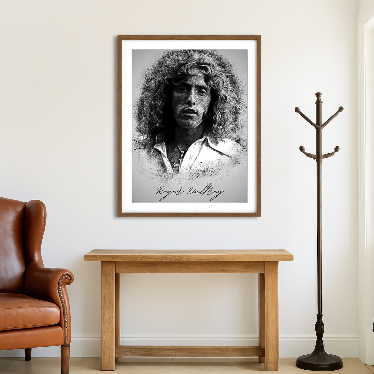 AUTO-MOCKUP ROOM | Roger Daltrey Wall Art