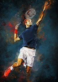 Roger Federer Painting Wall Art
