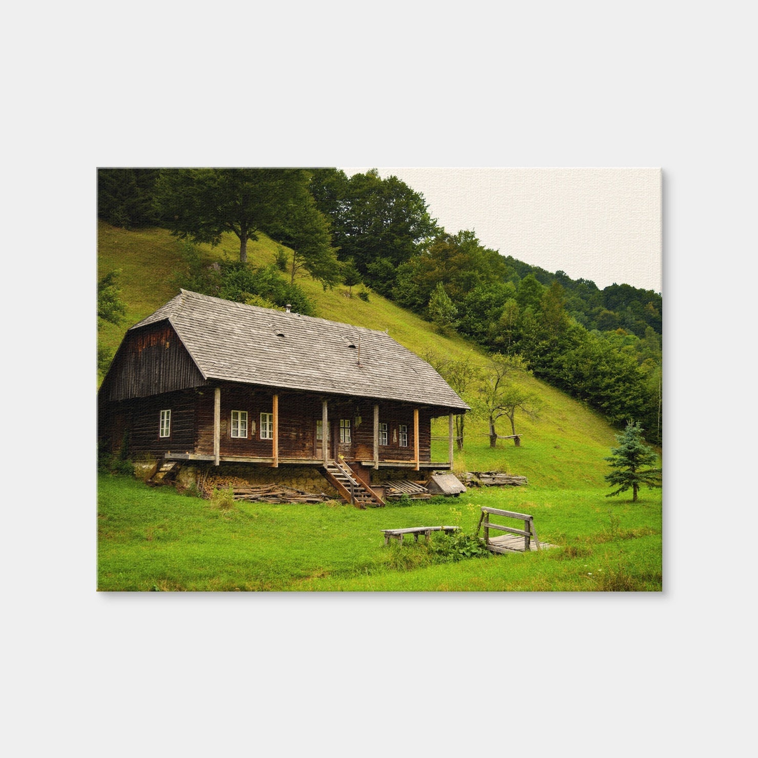 AUTO-MOCKUP WHITE | Romanian Cabin | 1 Piece | Gallery Wrap Canvas | group=4x3