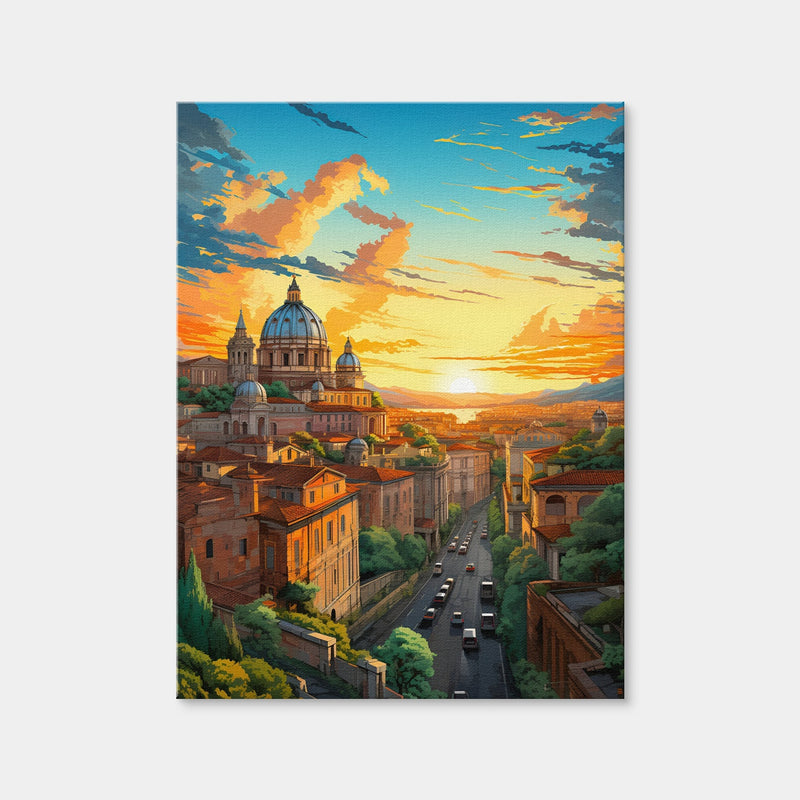 AUTO-MOCKUP WHITE | Rome - St. Peter's Basilica | 1 Piece | Gallery Wrap | group=3x4