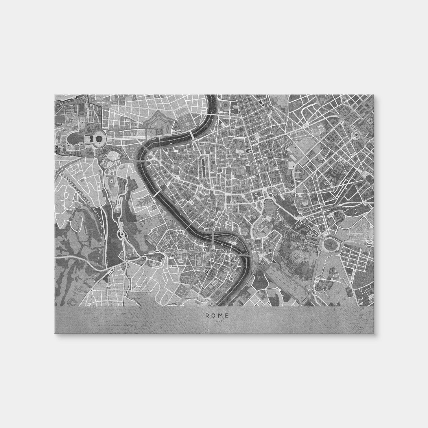 AUTO-MOCKUP WHITE | Rome Map 2 | 1 Piece | Gallery Wrap Canvas | group=4x3