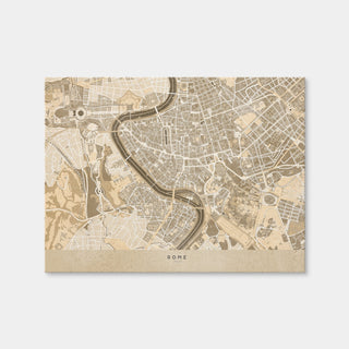 AUTO-MOCKUP WHITE | Rome Map | 1 Piece | Gallery Wrap | group=4x3