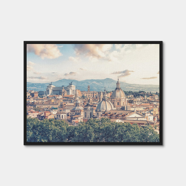 Rome Roofs Wall Art — Framed Canvas Format preview