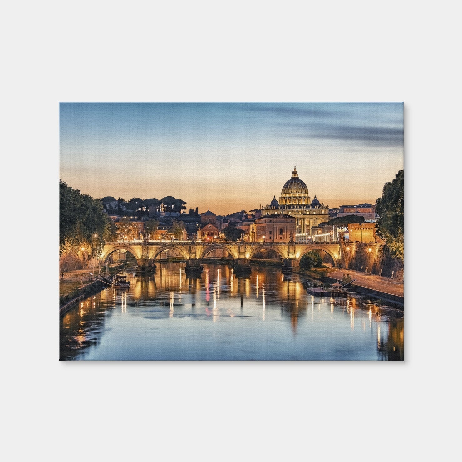 AUTO-MOCKUP WHITE | Rome Sunset | 1 Piece | Gallery Wrap Canvas | group=4x3