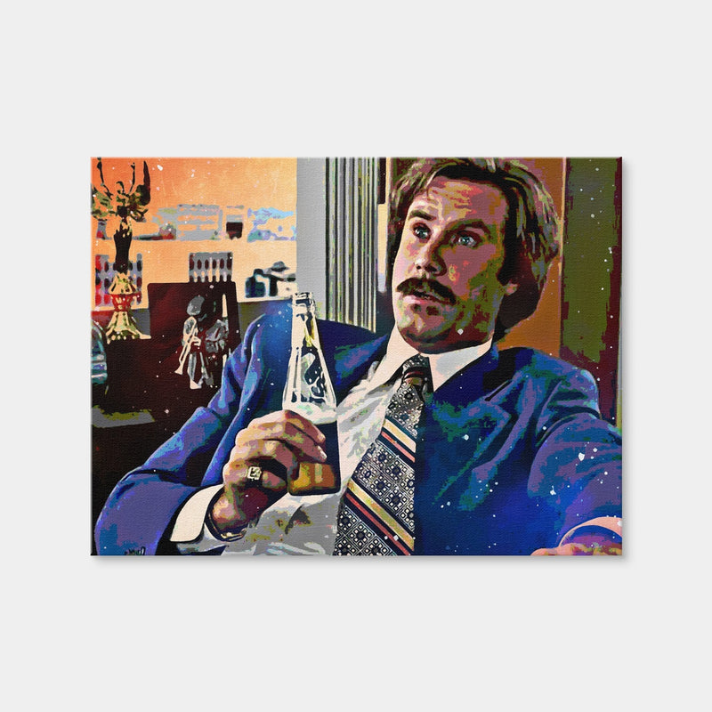 AUTO-MOCKUP WHITE | Ron Burgundy | 1 Piece | Gallery Wrap Canvas | group=4x3