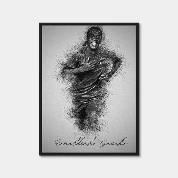 Ronaldinho Gaucho Wall Art — Framed Canvas Format preview