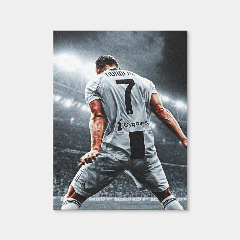 AUTO-MOCKUP WHITE | Ronaldo Number 7 | 1 Piece | Gallery Wrap | group=3x4