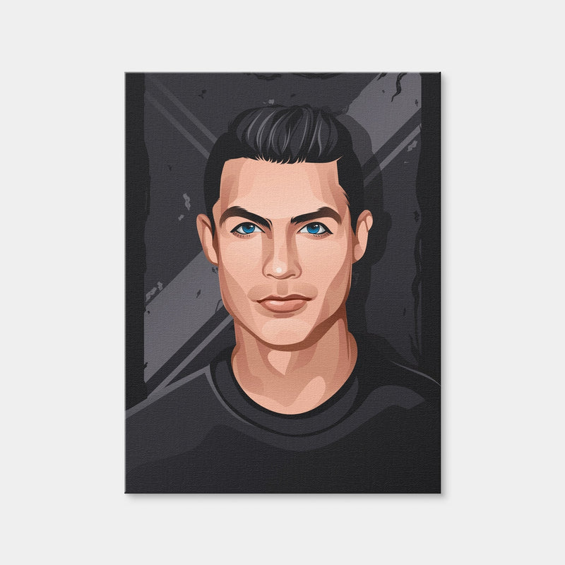 AUTO-MOCKUP WHITE | Ronaldo Portrait | 1 Piece | Gallery Wrap | group=3x4