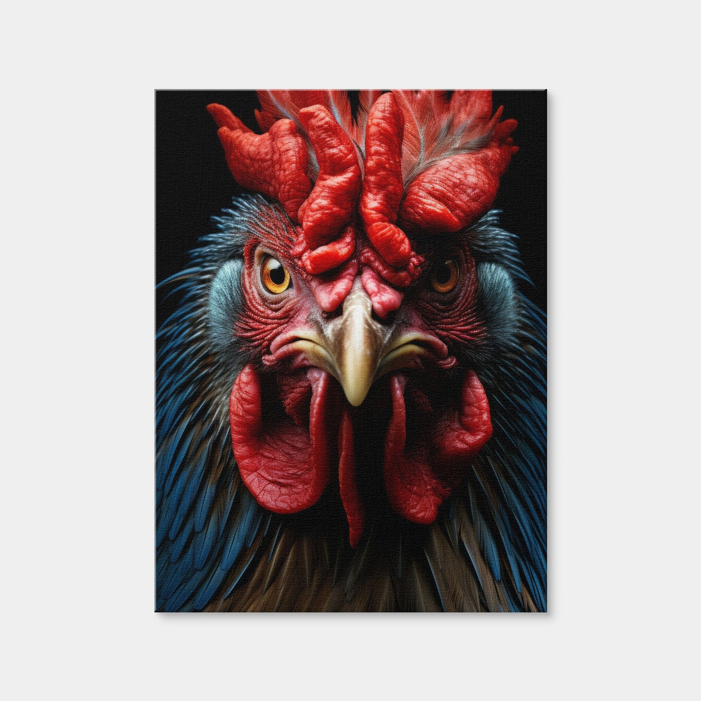AUTO-MOCKUP WHITE | Rooster Black | 1 Piece | Gallery Wrap | group=3x4