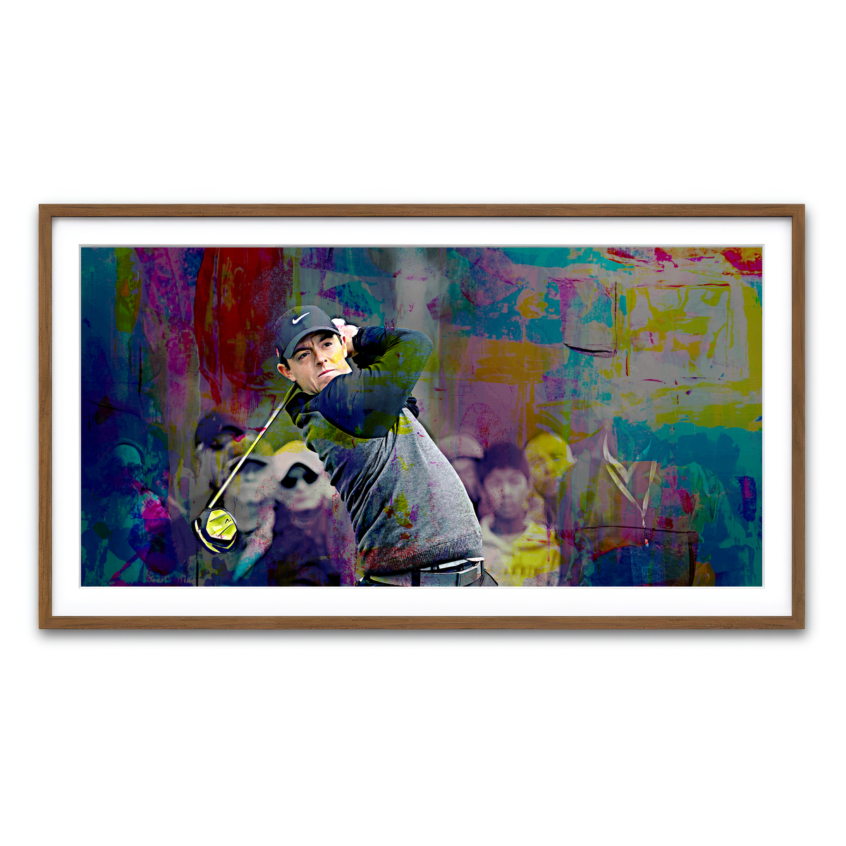 Framed Print 2x1 Walnut